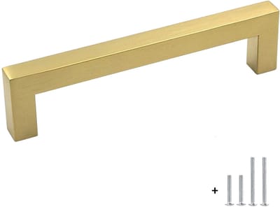 Keukengreep Goud 14 cm – Meubelgreep voor Keukenkastjes – Moderne Gouden Handgrepen