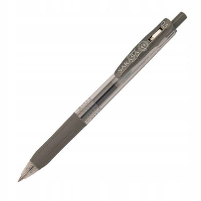 Zebra Sarasa Clip Gelpen 0.5 Grijs - Vloeiend Schrijven