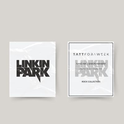 Tijdelijke tattoo Linkin Park | Neptattoo volwassenen | Tijdelijke tattoo voor volwassenen | Temporary tattoo | Plaktattoos voor volwassenen | Neptattoos | Probeer zorgeloos een tattoo | tattforaweek