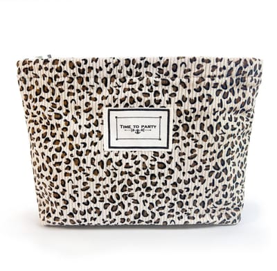 Dailygoods- Make-up Tas Luipaardpatroon - Ruime Make-up Tas