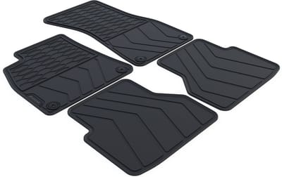 Rubber Automatten geschikt voor Audi A6 C8 - 2018-2025 - 4-delig - Uitvoering: Avant / Limousine / Allroad Quattro | Geen bevestiging achtermatten