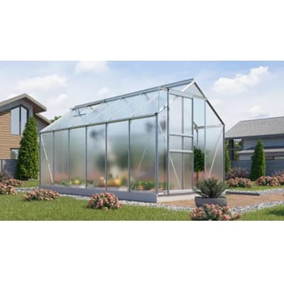 Vitavia Tuinkas Kit Comet - Polycarbonaat - 4mm - 383x195x14cm - Aluminium