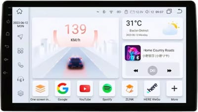Autoradio met bluetooth - Carplay - Voor FIAT 500 (2007-2014) - Geschikt voor Apple en Android - Stereo - Navigatie - Navigatiesysteem auto - 8GB 128GB - 9"