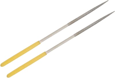 Diamant Coated Vijl 3mm Schacht - 140mm Lengte - 2 Stuks - Voor Metaal, Glas en Steen - ShopVlot