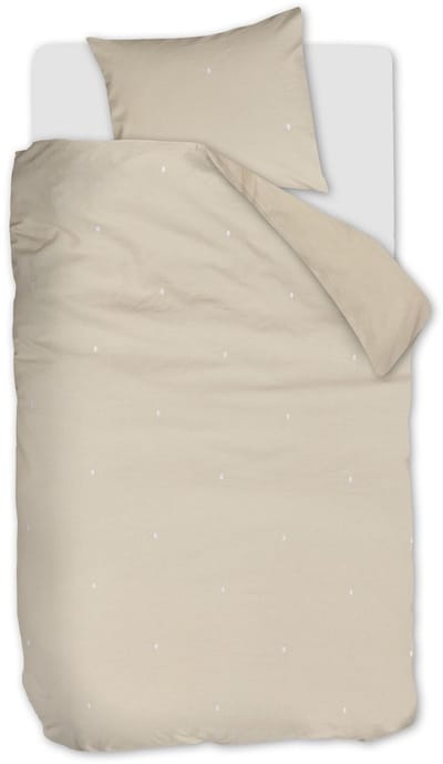 Beddinghouse Monsoon dekbedovertrek - Eenpersoons - 140 x 200/220 cm - Zand