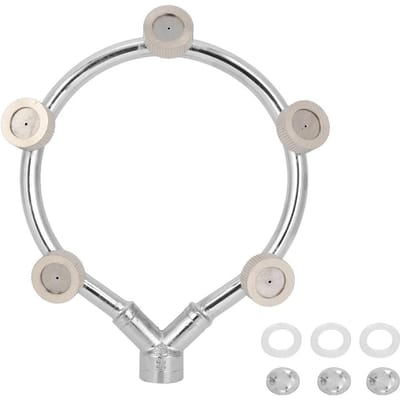 Ring Vijf Slang Mondstuk Mobiele Waterdruk Spuit Gereedschap Tuin Accessoires white