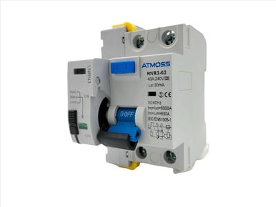 Stroomonderbreker met Automatische Herverbinding 2-polig 40A 30MA - Aardlekschakelaar Type A 0,03 A - 230 V 6 KA