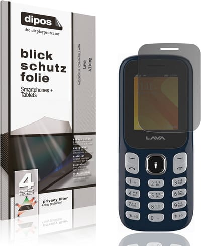 dipos – Matte Privacy Screenprotector geschikt voor Lava A3 King | Anti-Spy Beschermfolie
