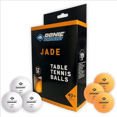 Solidchoice - Tafeltennisballen, 12 Stuks, Wit/Oranje