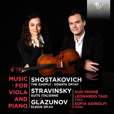 Duo Phoné, Leonardo Taio & Sofia Adinolfi - Music For Viola And Piano By Shostakovich, Stravinksy & Glazunov (CD)