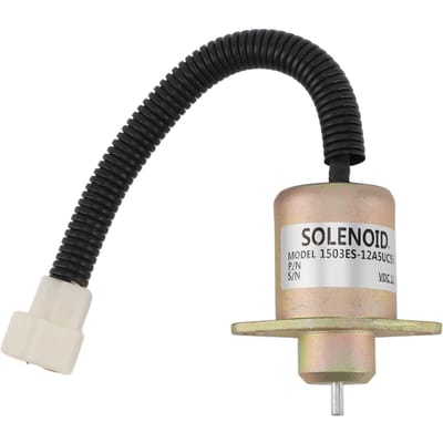 12V Brandstofafsluitmagneetventiel 1503es 12a5uc5s Nauwkeurige Anti-Interferentie Generator Brandstofafsluiting