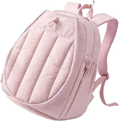Gewatteerde Sporttas - Gymtas Racket Tassen - Sporten Trainen - Geventileerd Schoenenvak - 32 x 10 x 45 cm - Roze