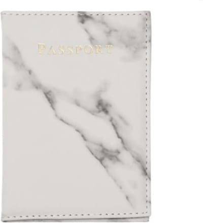 Paspoort Cover Marmer Grijs Zilver Wit - Paspoorthoes Paspoorthouder Paspoort Hoesje Mapje