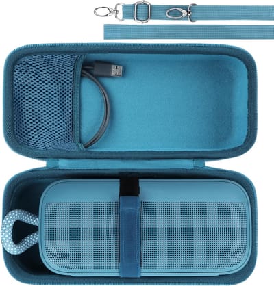 Duurzame en Beschermende Etui voor Draagbare Bluetooth Luidspreker - Geschikt voor Bose SoundLink Plus (Donkerblauw)