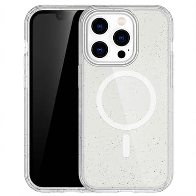 imoshion Hoesje - Geschikt voor Apple iPhone 13 Pro - Sparkle Backcover geschikt voor MagSafe - Glitter Transparant