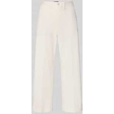 Korte chino met paspelzakken achter