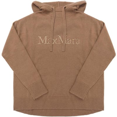 Max Mara 2429366103600 002 Gorizia Goricia Hoodie Wol Kasjmier Wol Kasjmier Dames S Gebreid 2429366103600 002 (M)