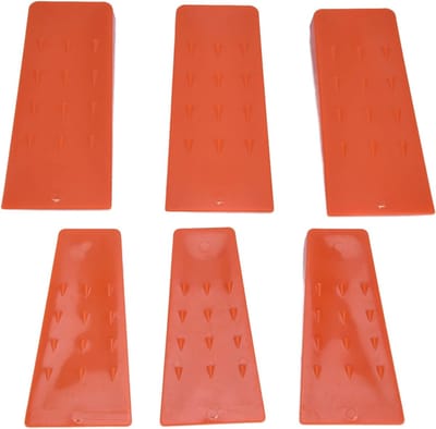 Kloofwig - Kettingzaagwiggen - Houtbewerking - Compact Ontwerp - Praktische Set - Rood