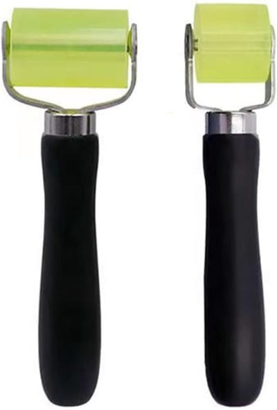 Set van 2 Drukrollers voor Precisiewerk, Handgereedschap voor Lijm en Randen, Inclusief Grote en Kleine Roller