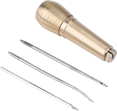 Curved Naalden voor Leerbewerking - 3 Stuks Handgereedschap voor DIY Naaiwerk en Reparatie van Canvas en Leer