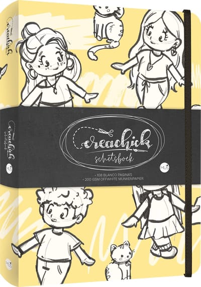 Schetsboek CreaChick Yellow