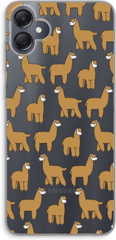 Case Company® - Hoesje geschikt voor Samsung Galaxy A05 hoesje - Alpacas - Soft Cover Telefoonhoesje - Bescherming aan alle Kanten en Schermrand