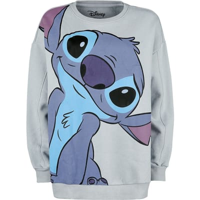 Lilo & Stitch - Disney Sweatshirts - Stitch - S tot XL - voor Vrouwen - heather grey