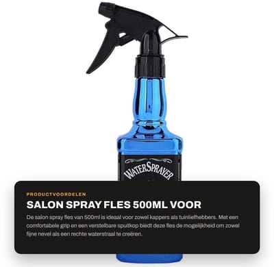 Dailygoods- Sprayfles 500ml Groot - Haarspuitfles - Tuinspuit - Professioneel - Duurzaam ABS - Verstelbare sproeikop - Waterfles