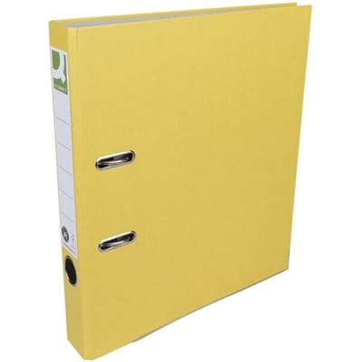 Q-CONNECT ordner | voor ft A4 | uit Recycolor papier | rug van 5 cm | geel