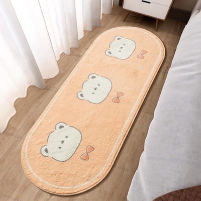 Slaapkamer Tapijt Meisje Hart Erker Bedmat Schattig Meisje Kinderen Cartoon Kamer Huis Voetmat 60*160cm