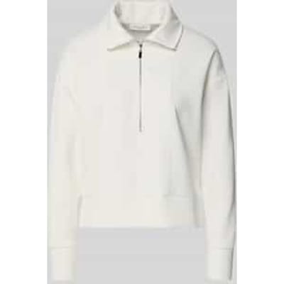 sweatshirt met platte kraag