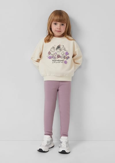 Thermische fleece legging met elastische taille voor babymeisjes s.Oliver