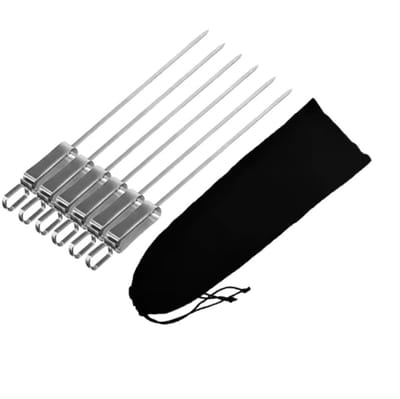BBQBuddies BBQ Spiezen 6 stuks - Barbecue Spiezen - Vleespennen 35 CM - BBQ Accessoires