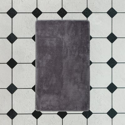 Bosdela Gerookt Pluche Tapijt 70x120 cm Wasbare zachte badmat - toiletmat - slaapkamermat