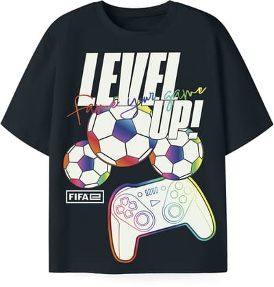 NAME IT - NKMJUMP FIFAE SS NREG TOP BOX VDE - Jongens - T-shirts