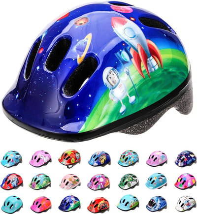 Baby fietshelm - Fietshelm baby - Kinderfiets helm - Fietshelm voor jongens & meisjes - Blauw - Maat S (45-50 cm omtrek) - Houd je kind veilig op de fiets!