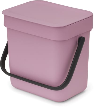 Brabantia Sort & Go Aanrecht Afvalbakje - 3 liter - Lilac Pink