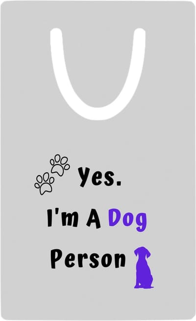 Hacebo® - yes I'm a dog person metalen boekenlegger - Honden - honden liefhebbers - iemand die houdt van honden - verjaardag - cadeau - kado - geschenk Bladwijzer boekenleggers - 7.6 cm x 5cm