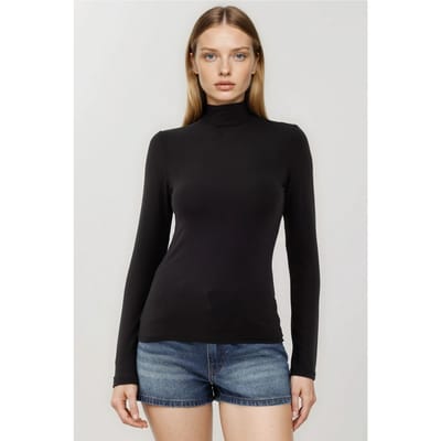Slim Fit Half Col Blouse