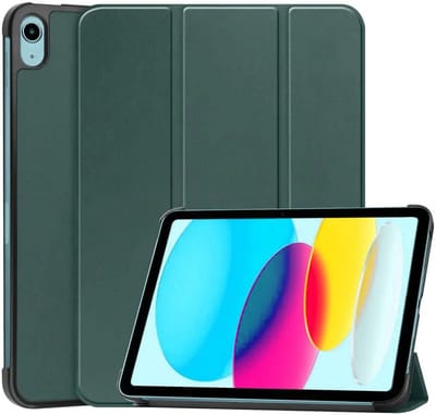 Tablet Hoes geschikt voor de Apple iPad 11 (2025) A16 / 10.9 (2022) | Book Case met Standaard | Kunstlederen Beschermhoes | Tri-fold | Groen