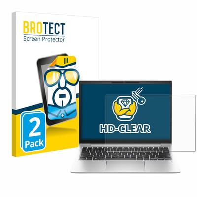 BROTECT - Screenprotector voor HP EliteBook 830 G10 Laptop-PC - Folie Beschermfolie transparant 2 Stuks