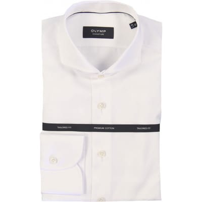OLYMP Signature Overhemd, Tailored Fit, Signature Cutaway, Wit