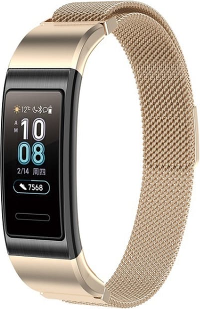 Milanees bandje - geschikt voor Huawei Band 3 Pro / Band 4 Pro - champagne