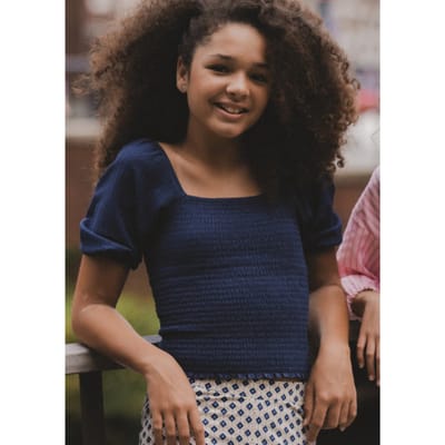 LOOXS 10sixteen Meisjes blouse - Maat 128 in de kleur Blauw van 97% POLYESTER 3% EA - 2512-5133-191