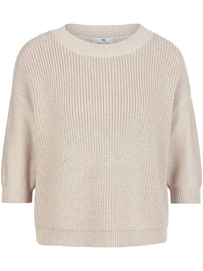 Trui boothals en 3/4-mouwen Van Peter Hahn beige