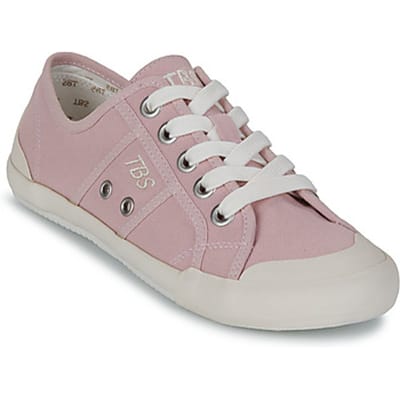 Vrouwen sneakers in gewassen canvas TBS Opaline