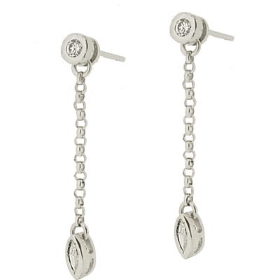 Orphelia Dames 925 Sterling Zilveren Oorbellen - Zilver ZO-5488