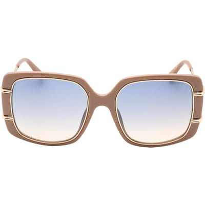 Guess gradiëntblauwe glanzende beige zonnebril