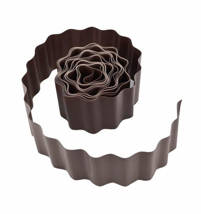Awtools - Golf Tuinafboording - 15cm Hoog - Bruin - Kunststof