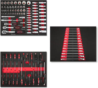 Multitool Gereedschapsset 114-delig voor Gereedschapswagen met Ergonomische Handgrepen